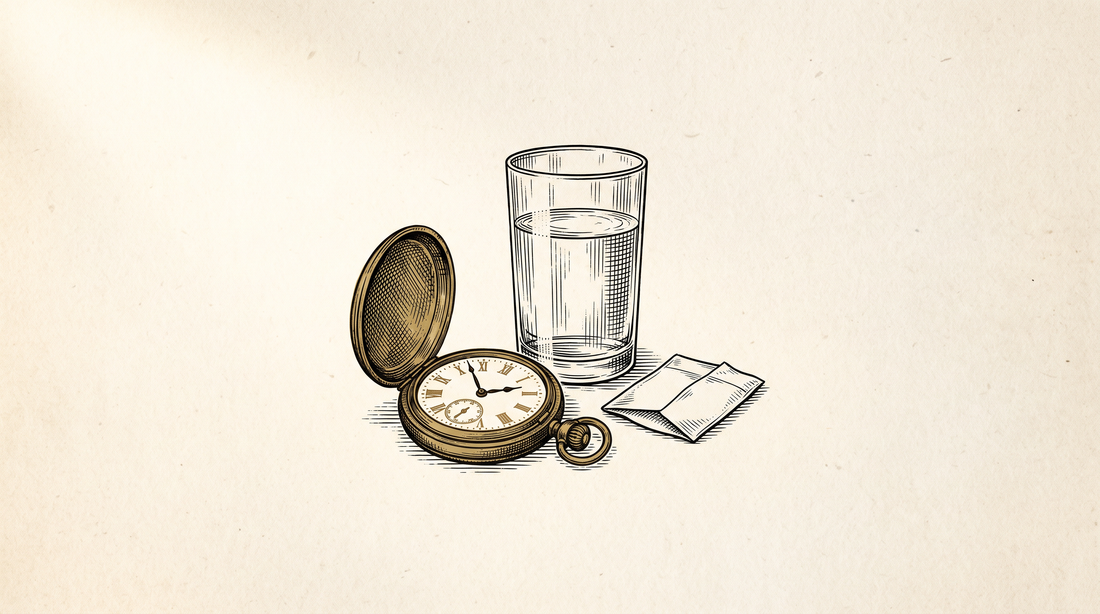 Recovery Drink Timing: Before Bed or Morning? — engraved illustration