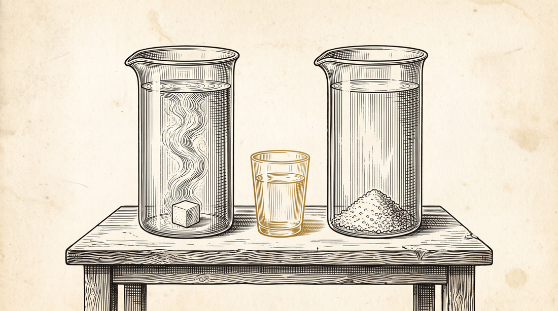 Liquid I.V. vs LMNT: What Is Actually in Each — engraved illustration