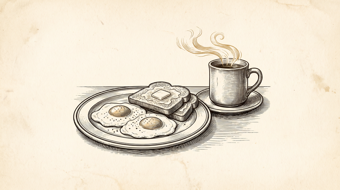 Hangover Food: What to Eat the Morning After — engraved illustration