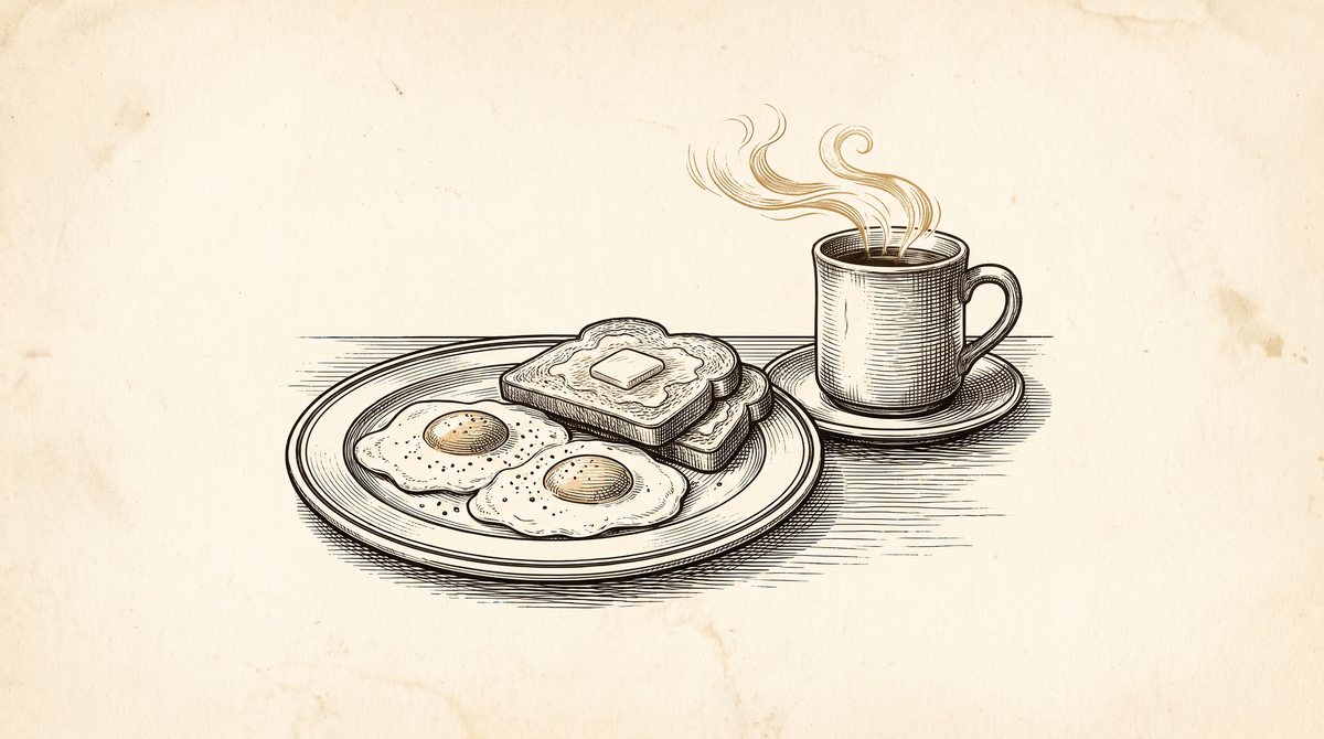 Hangover Food: What to Eat the Morning After — engraved illustration